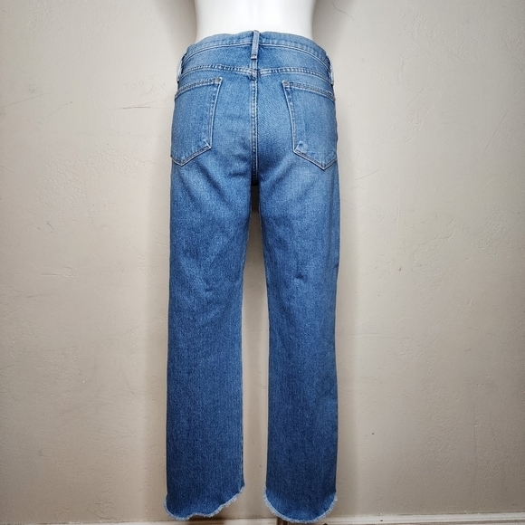 FRAME Denim Le Nouveau Straight Cropped Jeans Size 29 - Picture 8 of 14